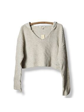 Aeropostale Cropped Hooded Sweater size Large NWT